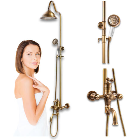 ADELITA RETRO S-1125 AUFPUTZBRAUSESET ALT GOLD