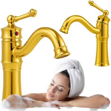 ADELITA STANDWASCHTISCHARMATUR SEM-1089G RETRO GOLD