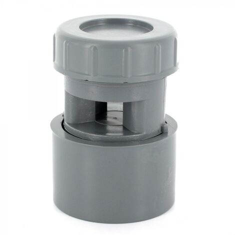 Adequa – Clapet équilibreur de pression PVC 32/40/50 mm – H 75 x 40 mm – Évite les désamorçages de siphon – Installation verticale par collage