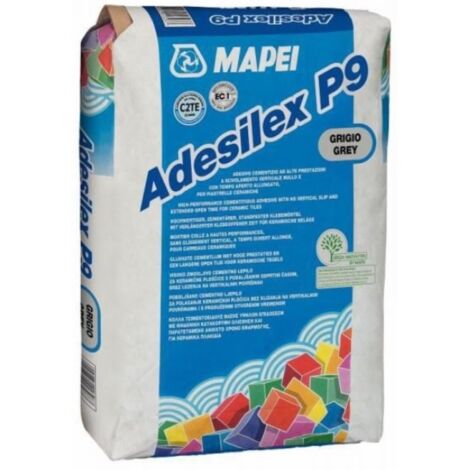 Adesilex p9 grigio da kg.25 adesivo cementizio per piastrelle in ceramica c2te