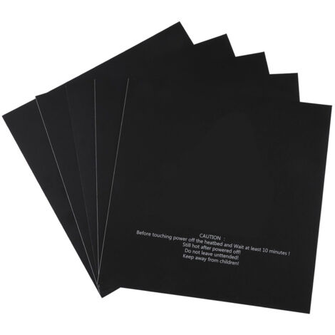 Adesivi 3D (confezione da 5) - Adesivo per piastra riscaldante 220 x 220 mm per un'adesione efficace e una deformazione ridotta, ideale per filamenti PLA e nylon.
