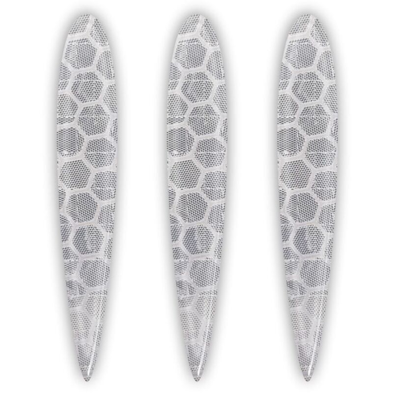 Adesivi 3D Rifrangenti Arrow, 3 pz - Colore: BIANCO