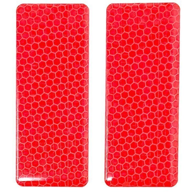 Adesivi 3D Rifrangenti Paraurti Auto 2 Pezzi - Colore: ROSSO