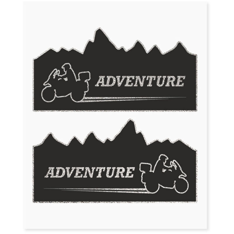 Adesivi Adventure Stickers per Bauletti Moto Adventure Mountain