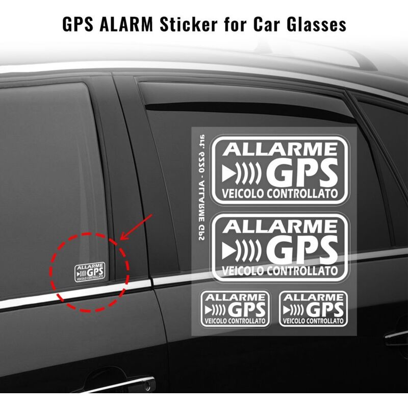 Adesivi Allarme GPS Veicolo Controllato