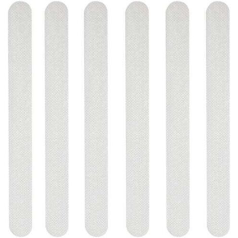 Adesivi antiscivolo per doccia, strisce di sicurezza per il bagno, strisce antiscivolo autoadesive trasparenti, adesivi per doccia (2 x 20 cm), confezione da 24