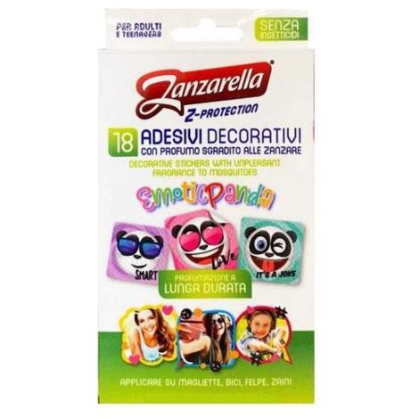 Adesivi antizanzara Zanzarella Stickers Teen 18 Pz