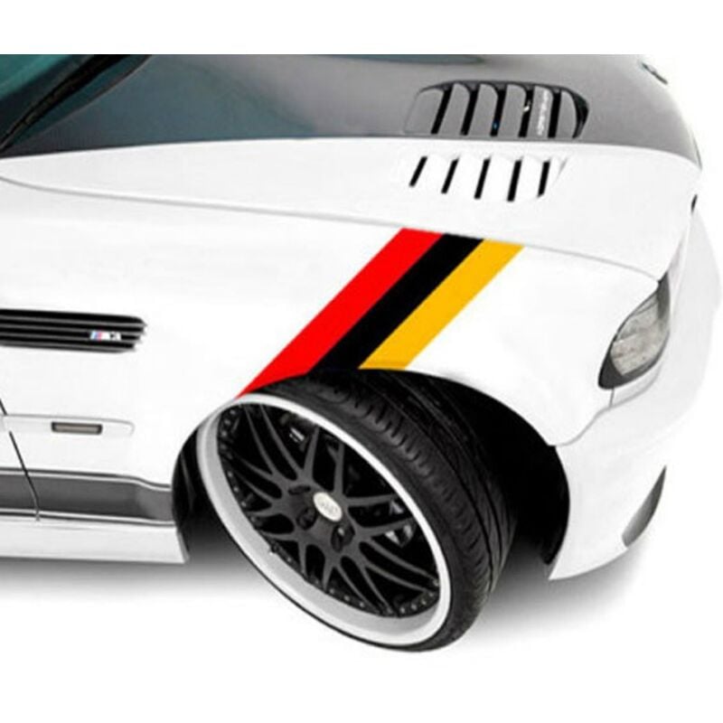 Adesivi cofano/paraurti bandiera Germania per bmw serie E39 E46 E90 X3 X5 X6 1 3 5 6 in pvc 3M