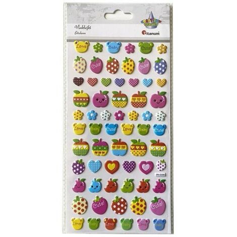 Adesivi convessi mix 65 pezzi