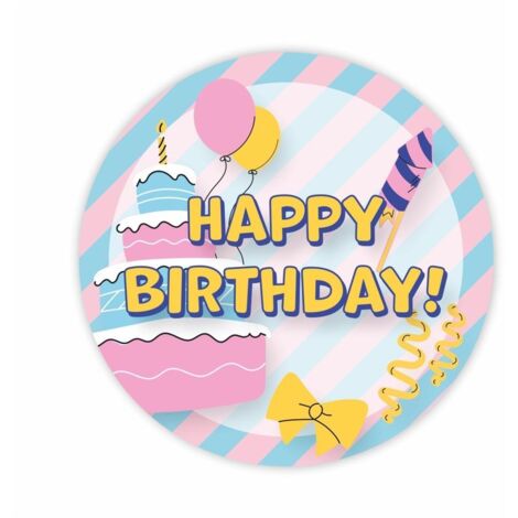 Adesivi di compleanno - Buon compleanno 01