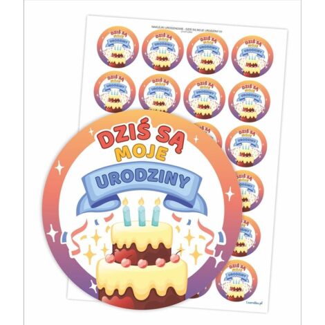Adesivi di compleanno - Oggi è il mio compleanno 24 pezzi