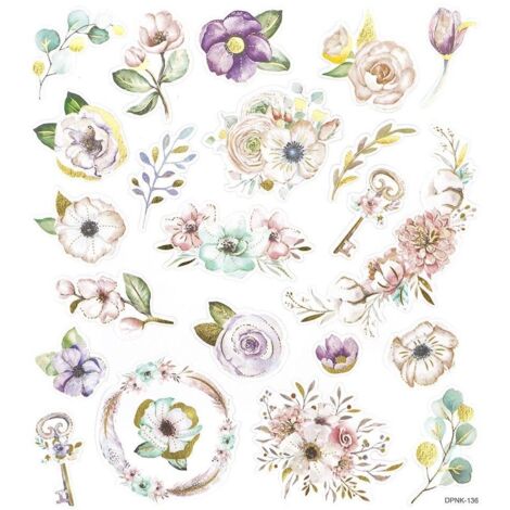 Adesivi floreali boho 22 pezzi