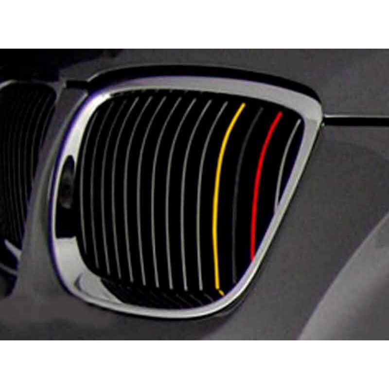 Image of Adesivi griglia pvc stripe stickers per bmw serie E39 E46 E90 X3 X5 X6 1 2 3 5 6 bandiera Germania
