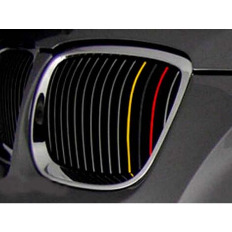 Adesivi griglia pvc stripe stickers per BMW serie E39 E46 E90 X3 X5 X6 1 2 3 5 6 bandiera Germania