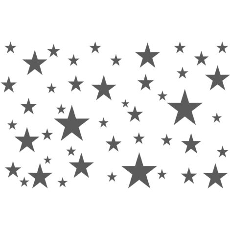 ADESIVI MURALI, FORME, SET, STELLE