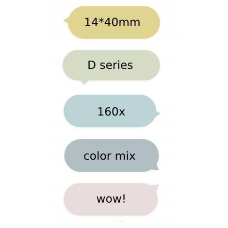 Adesivi NIIMBOT Serie D 1440 160 penne a sfera colorate