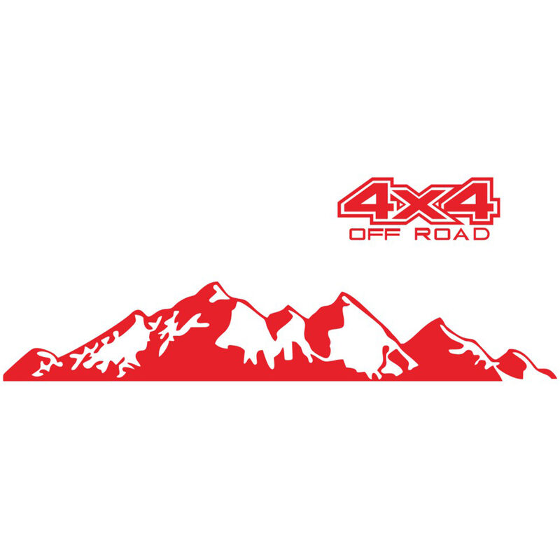 Adesivi per auto 4X4 Off Road (44 17 cm) +
