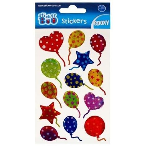 Adesivi per palloncini STICKER BOO - Metallici, per arti e mestieri