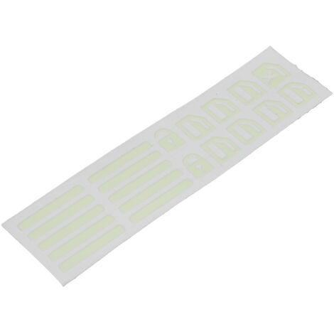 Adesivi per pulsanti luminosi dell'interruttore della finestra Decalcomania verde fluorescente Decorazione per auto universale