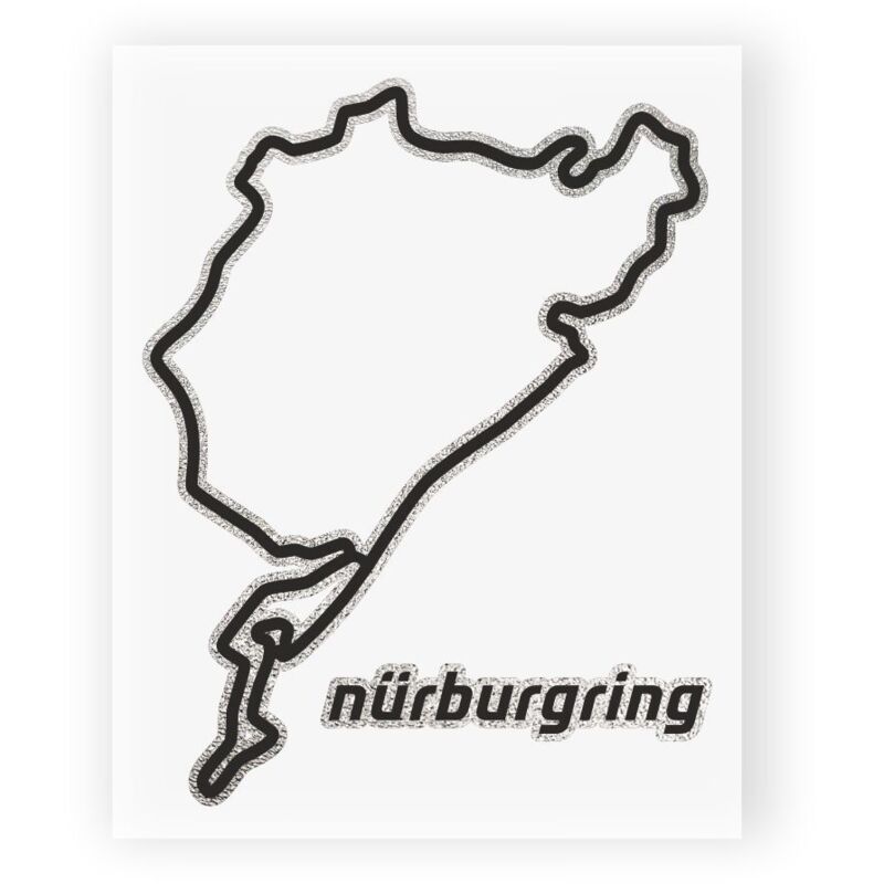 Adesivi Stickers Circuito Nurburgring 10 x 12 cm