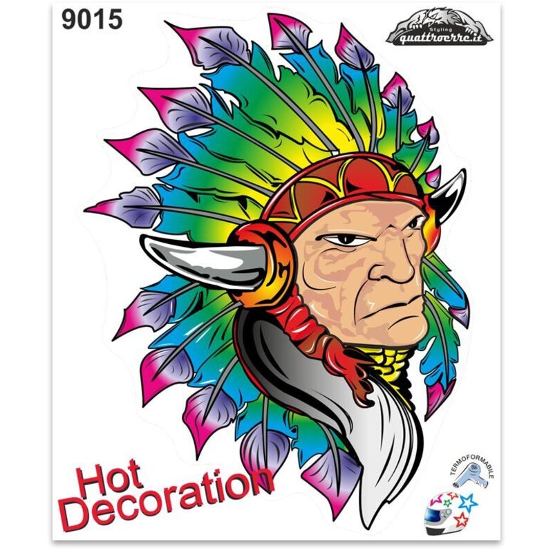 Adesivi Stickers Giganti Indiano D’America 24 x 20 cm