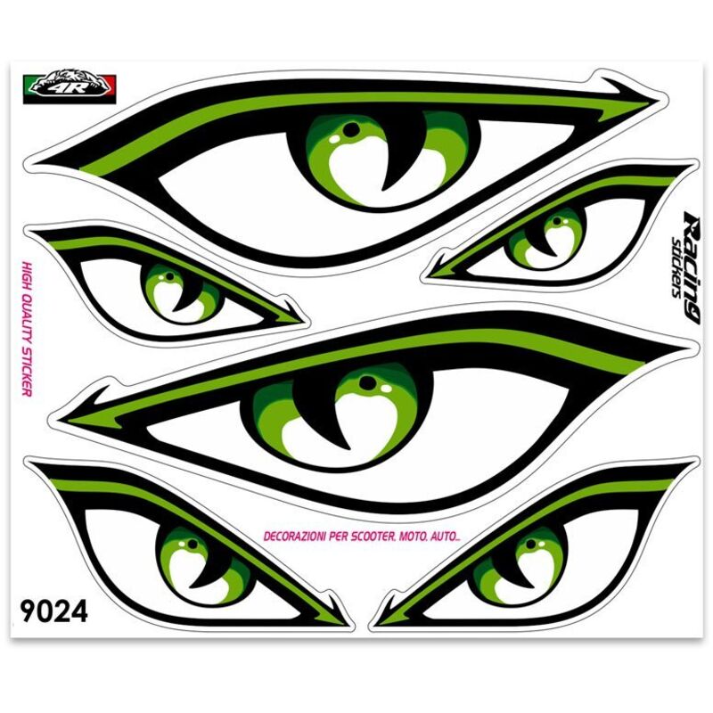 Adesivi Stickers Giganti Occhi 24 x 20 cm