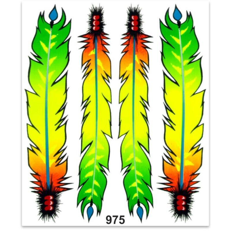 Adesivi Stickers Giganti Piume 24 x 20 cm