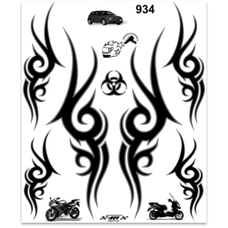 Adesivi Stickers Giganti Tribale 24 x 20 cm