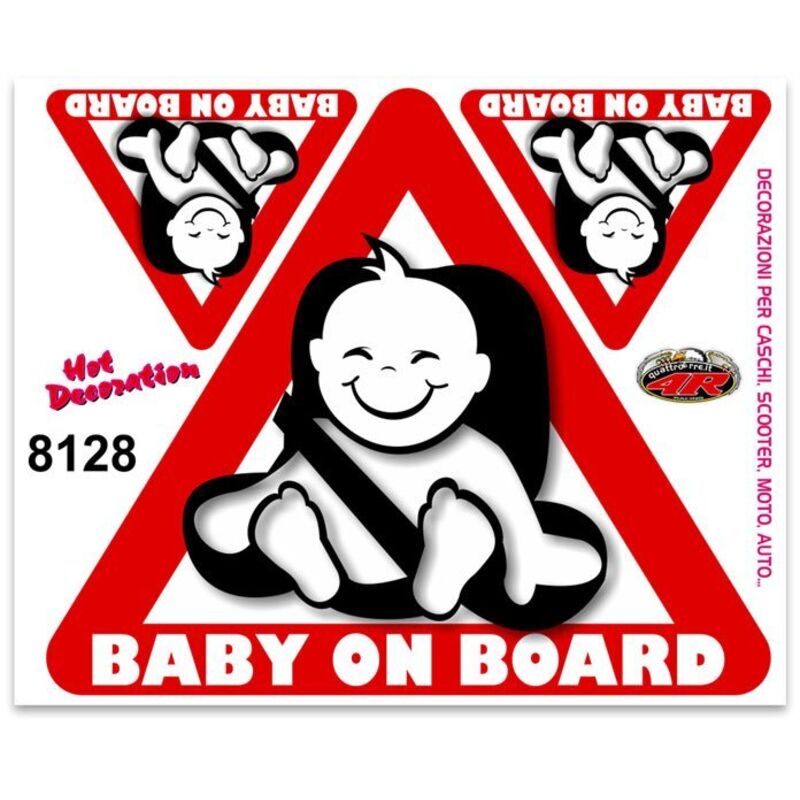Adesivi Stickers Medi Baby On Board 13,5 x 16 cm