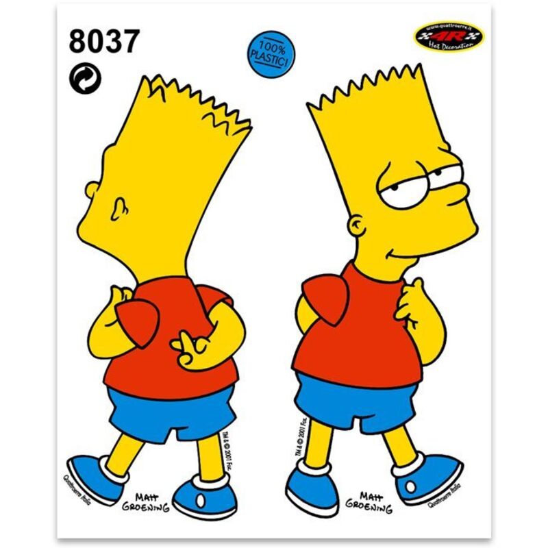 Adesivi Stickers Medi Bart 13,5 x 16 cm