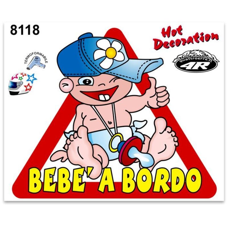 Adesivi Stickers Medi Bimbo a Bordo 13,5 x 16 cm