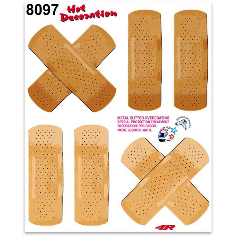 Adesivi Stickers Medi Cerotti 13,5 x 16 cm