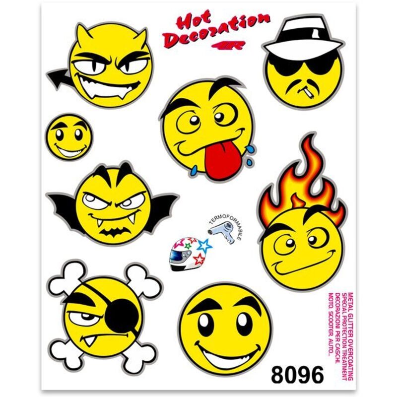 Adesivi Stickers Medi Emoji 13,5 x 16 cm