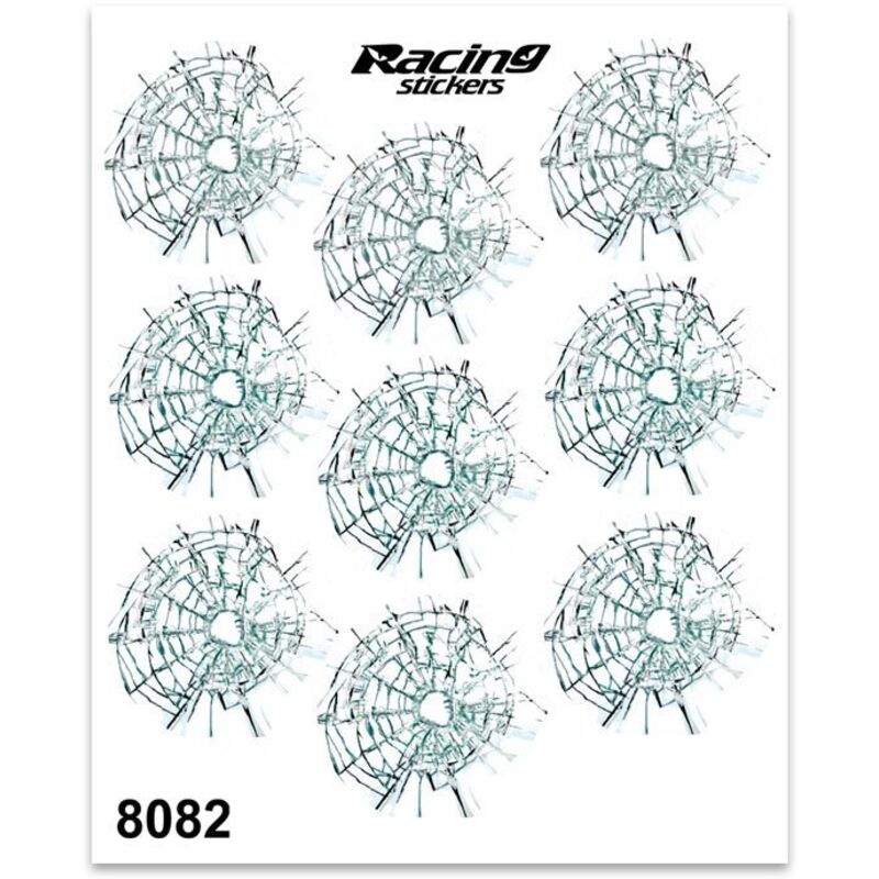 Adesivi Stickers Medi Fori Proiettili 13,5 x 16 cm