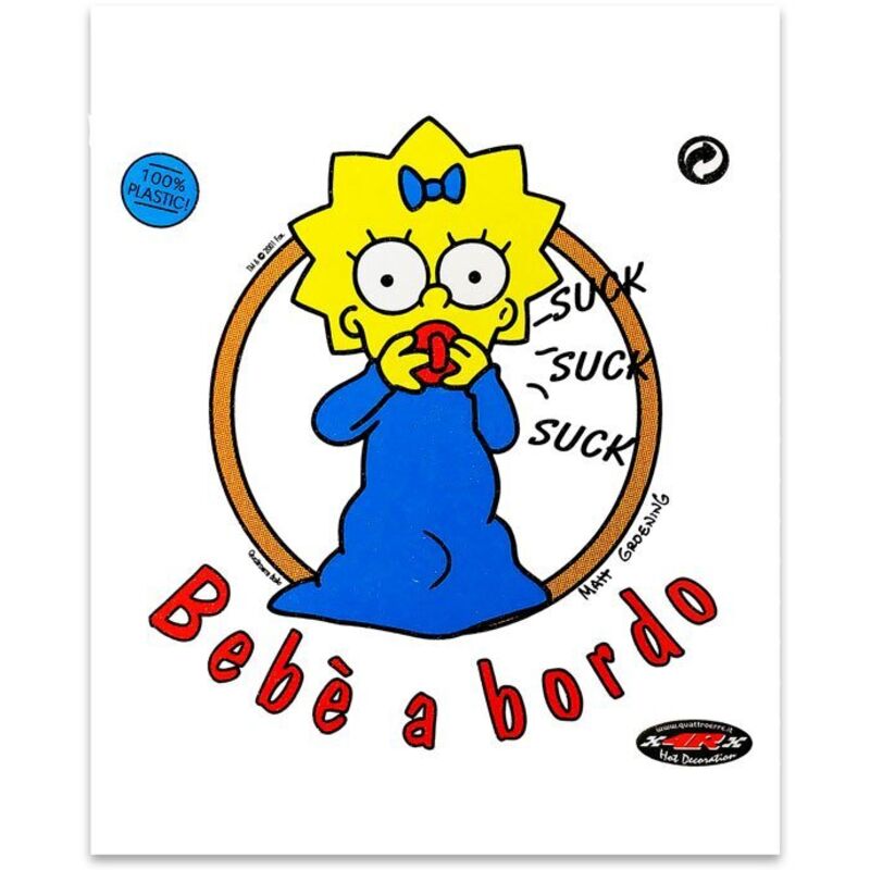 Adesivi Stickers Medi Maggie a Bordo 13,5 x 16 cm