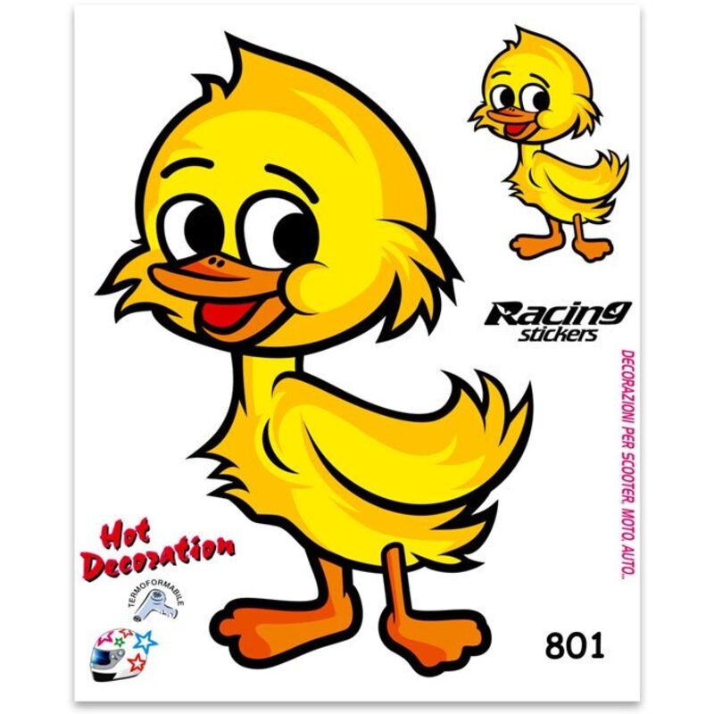 Adesivi Stickers Medi Papero 13,5 x 16 cm