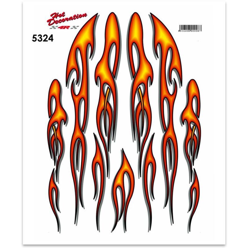 Adesivi Stickers Midi Fiamme 35 x 25 cm