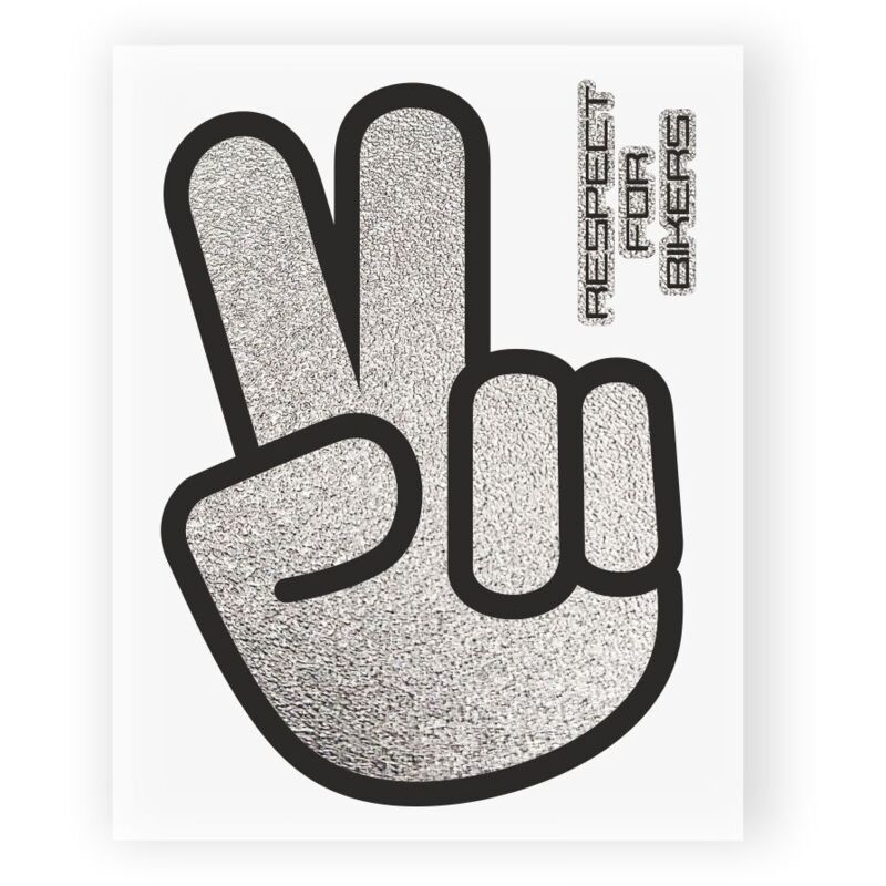 Adesivi Stickers Respect For Bikers 10 x 12 cm