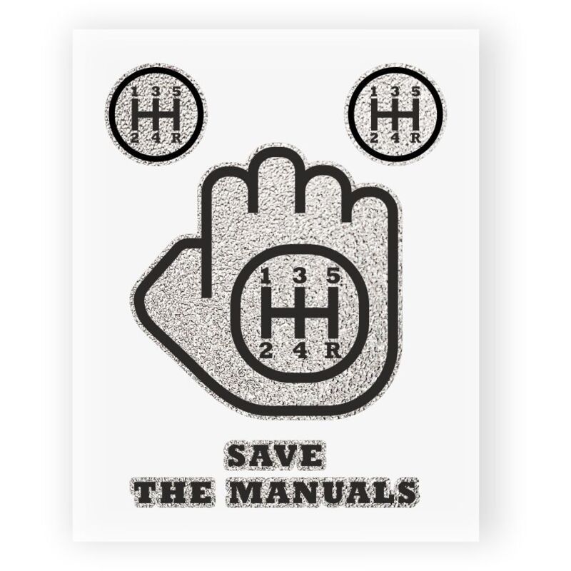 Adesivi Stickers Save The Manuals 10 x 12 cm