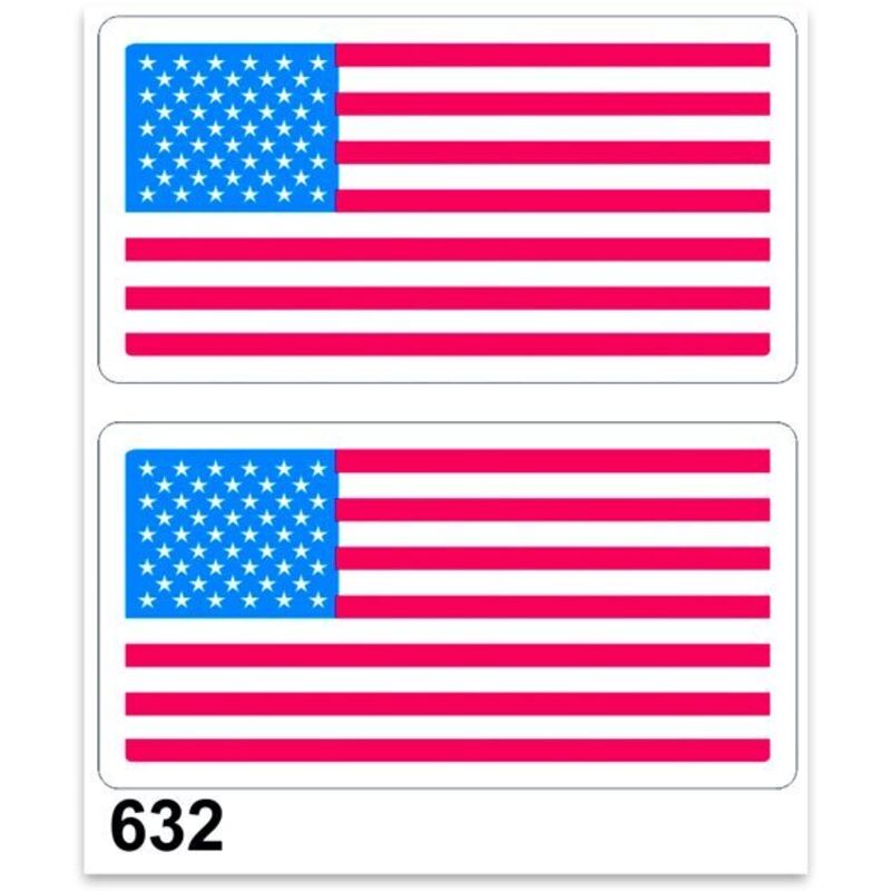 Adesivi Stickers Standard Bandiera Usa 10 x 12 cm