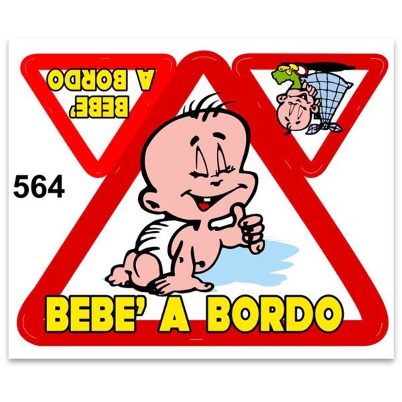 Adesivi Stickers Standard Bebè a Bordo 10 x 12 cm