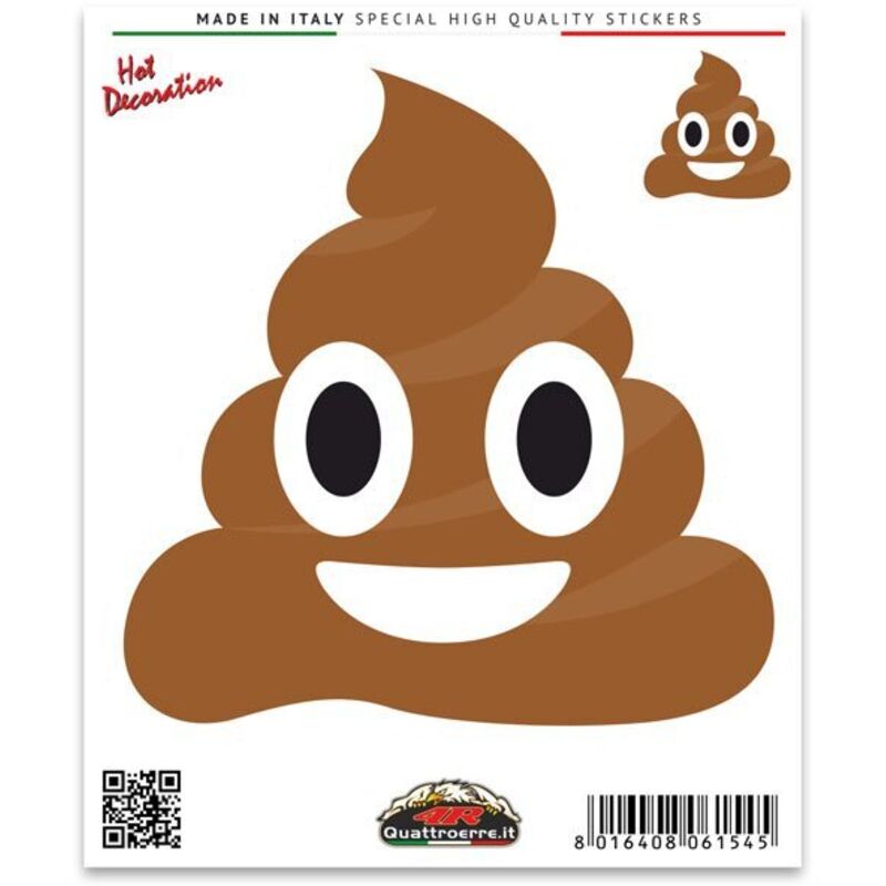 Adesivi Stickers Standard Cacca 10 x 12 cm