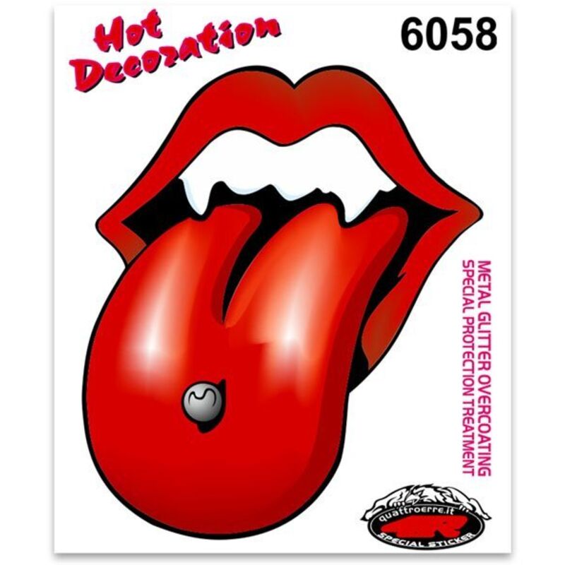 Adesivi Stickers Standard Lingua 10 x 12 cm