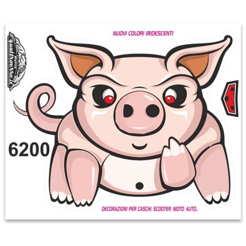 Adesivi Stickers Standard Maiale 10 x 12 cm