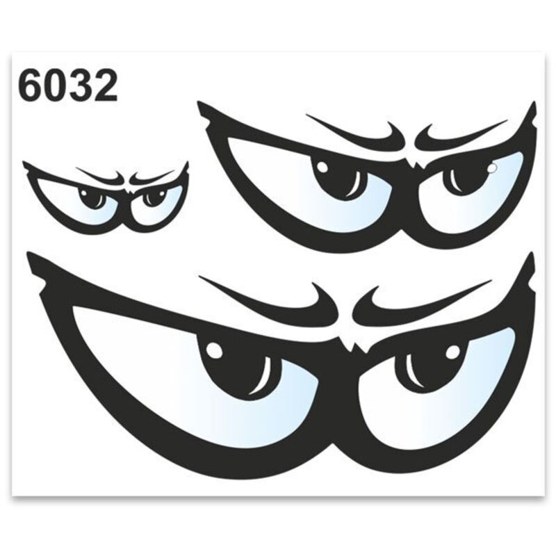 Adesivi Stickers Standard Occhi 10 x 12 cm