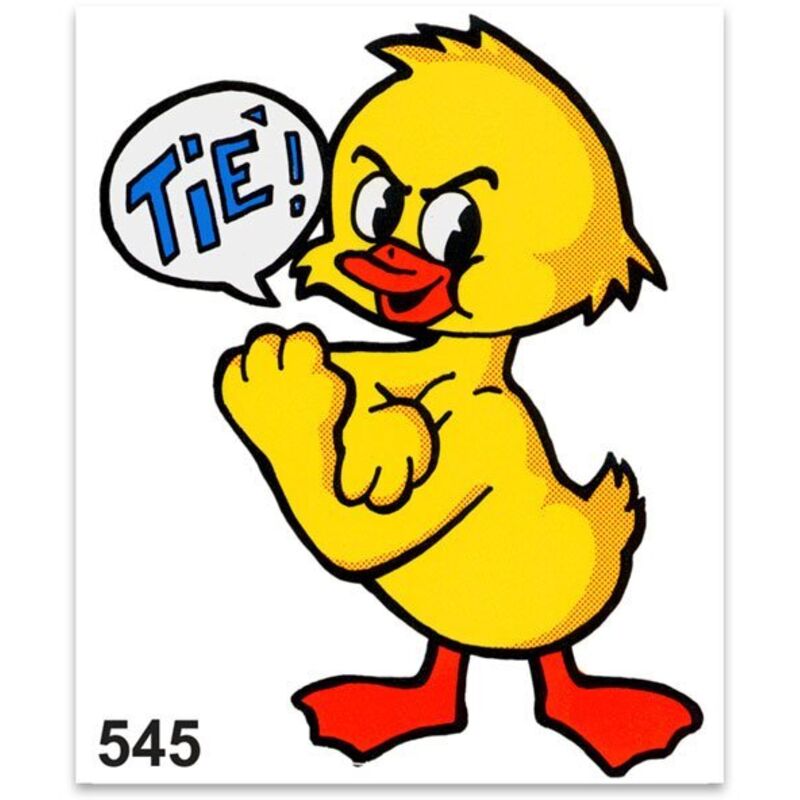 Adesivi Stickers Standard Papero “Tiè” 10 x 12 cm