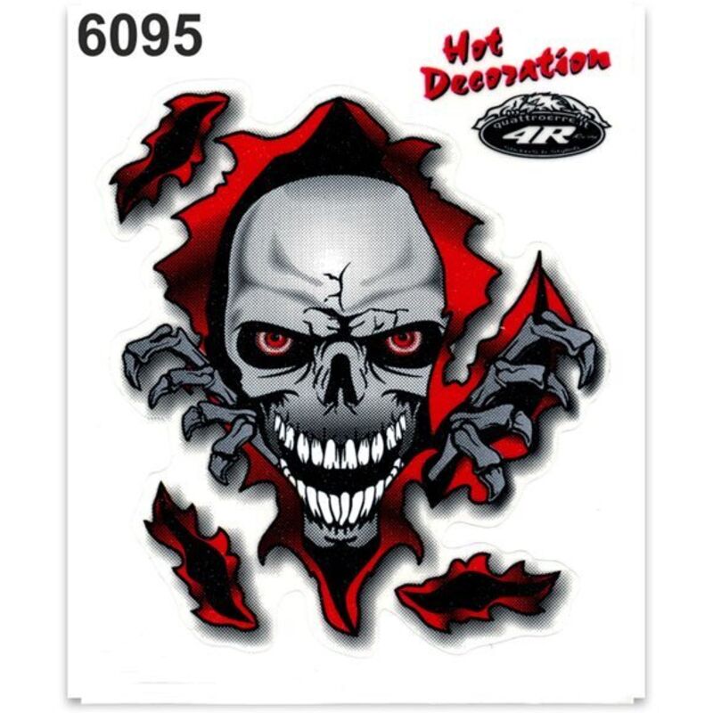 Adesivi Stickers Standard Teschio 10 x 12 cm
