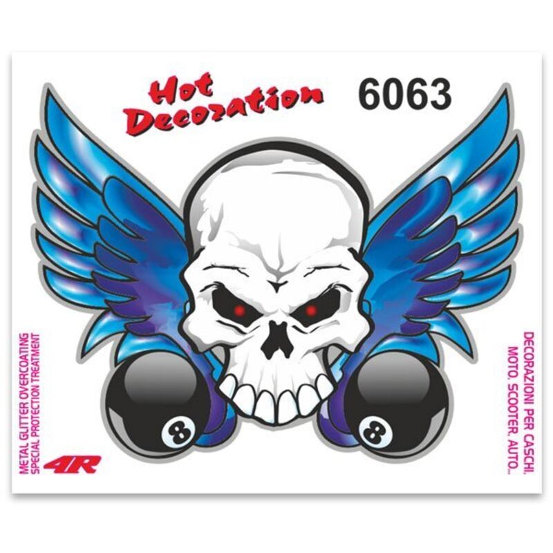 Adesivi Stickers Standard Teschio 10 x 12 cm