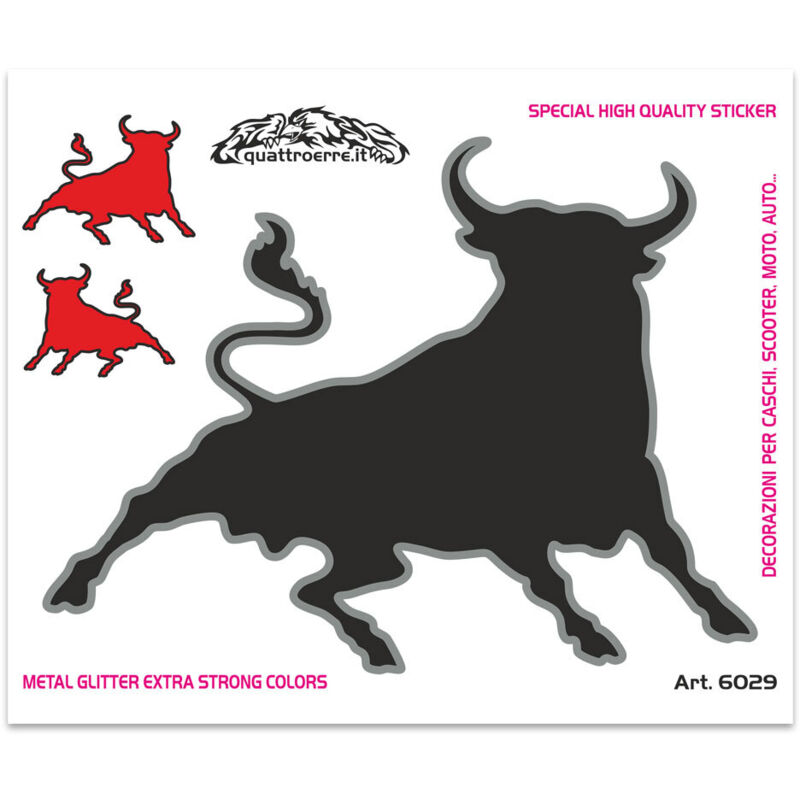 Adesivi Stickers Standard Toro 10 x 12 cm