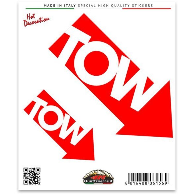 Adesivi Stickers Standard Tow 10 x 12 cm